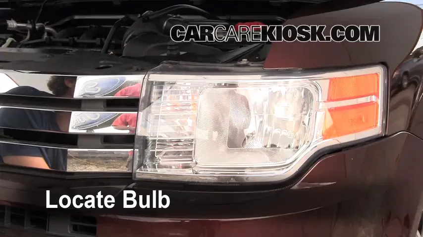 2009 Ford Flex SEL 3.5L V6 Luces Faro delantero (reemplazar foco)